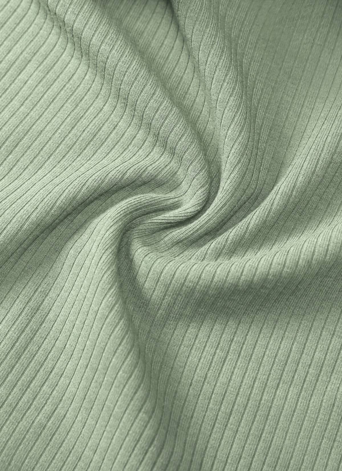 Ribbed Henley Neck Built in Bra Tank - Image 41