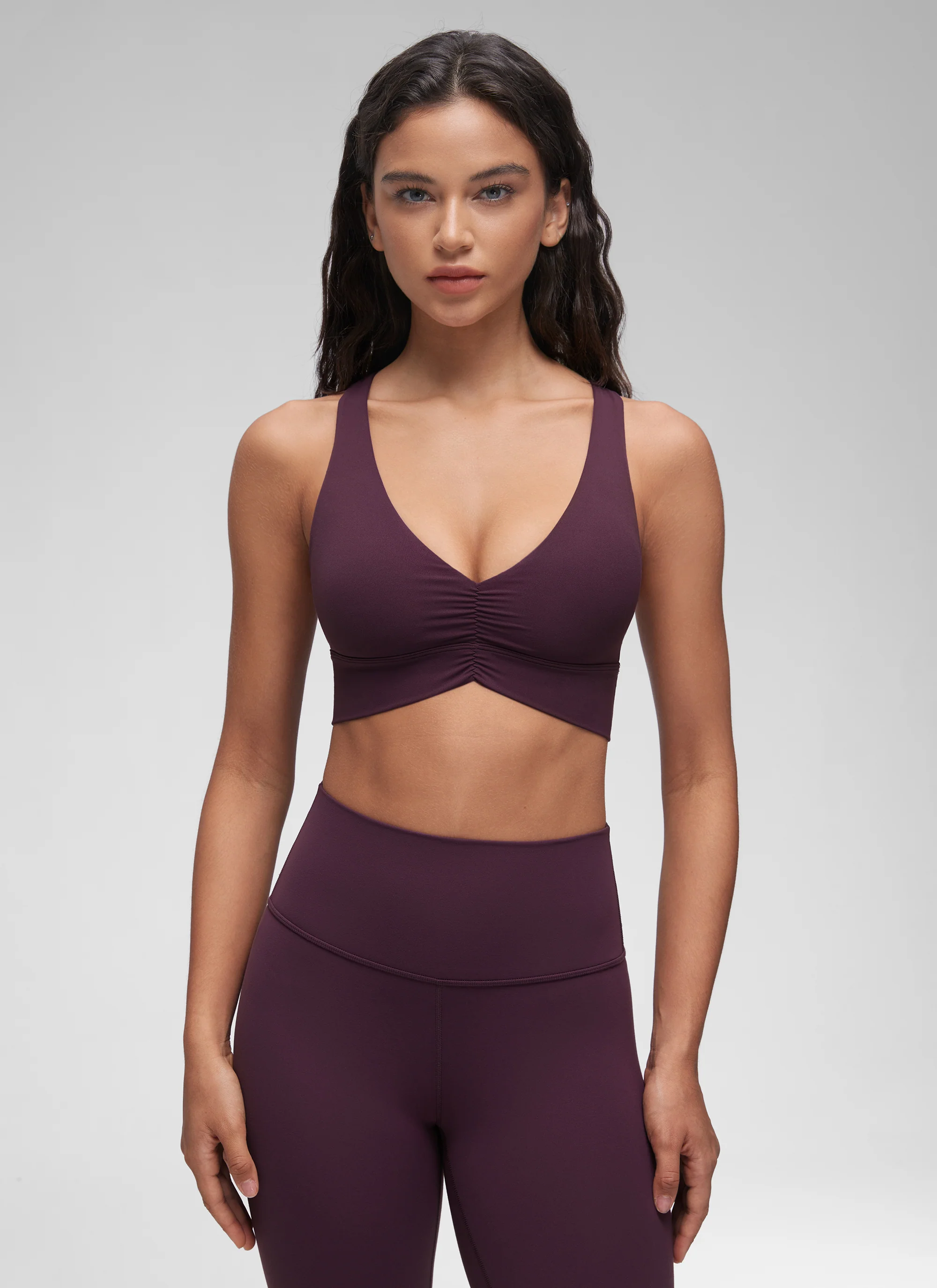 Butterluxe V Neck Ruched Longline Bras - Image 25