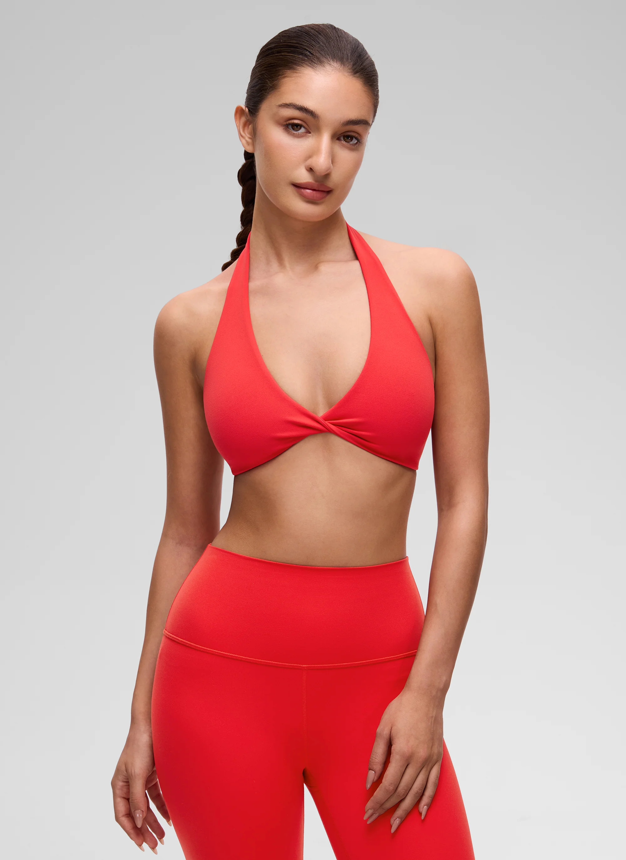 Butterluxe Double Lined Twist Halter Sports Bra - Image 19