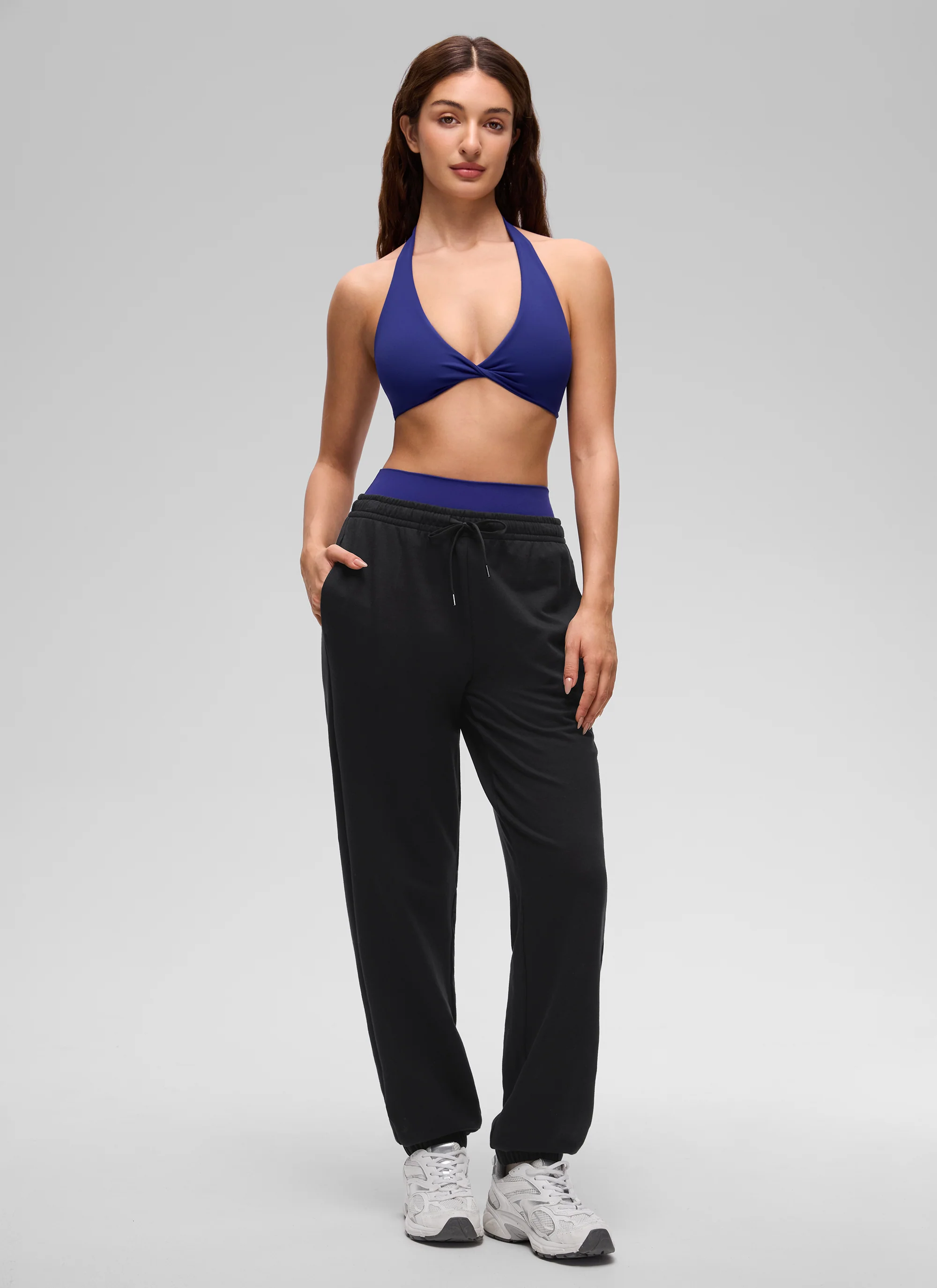 Butterluxe Double Lined Twist Halter Sports Bra - Image 26