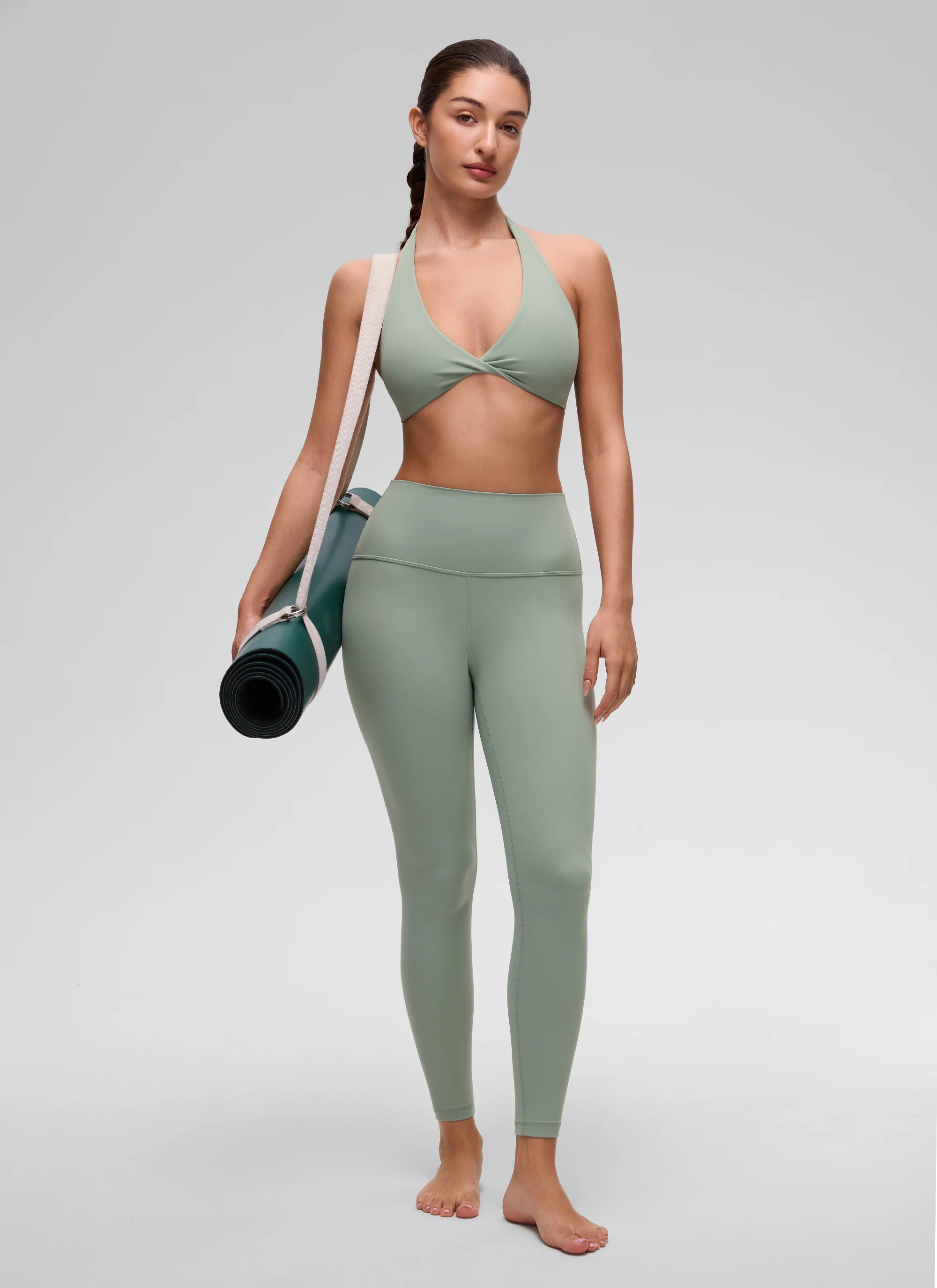 Butterluxe Double Lined Twist Halter Sports Bra - Image 3