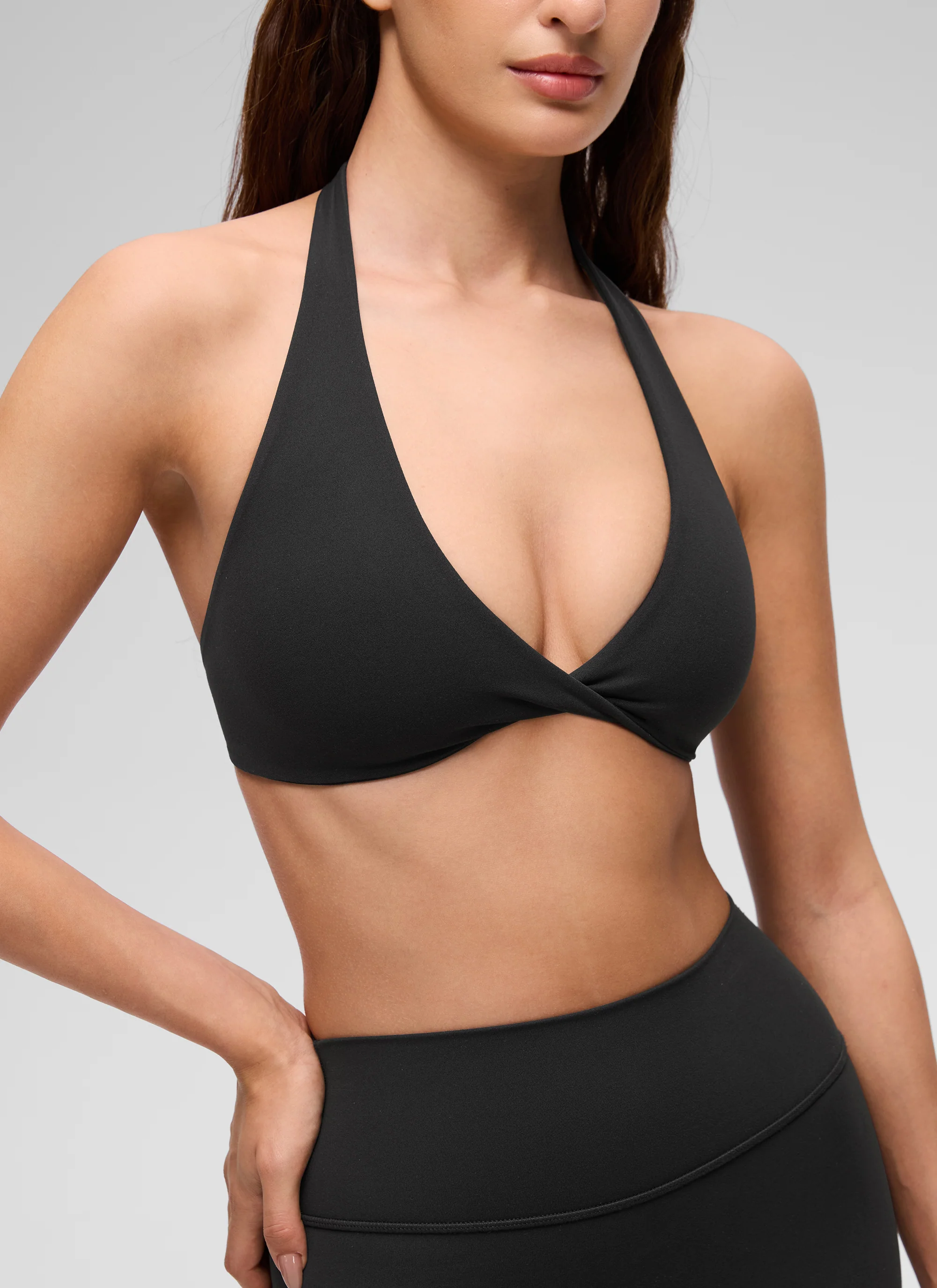 Butterluxe Double Lined Twist Halter Sports Bra - Image 8