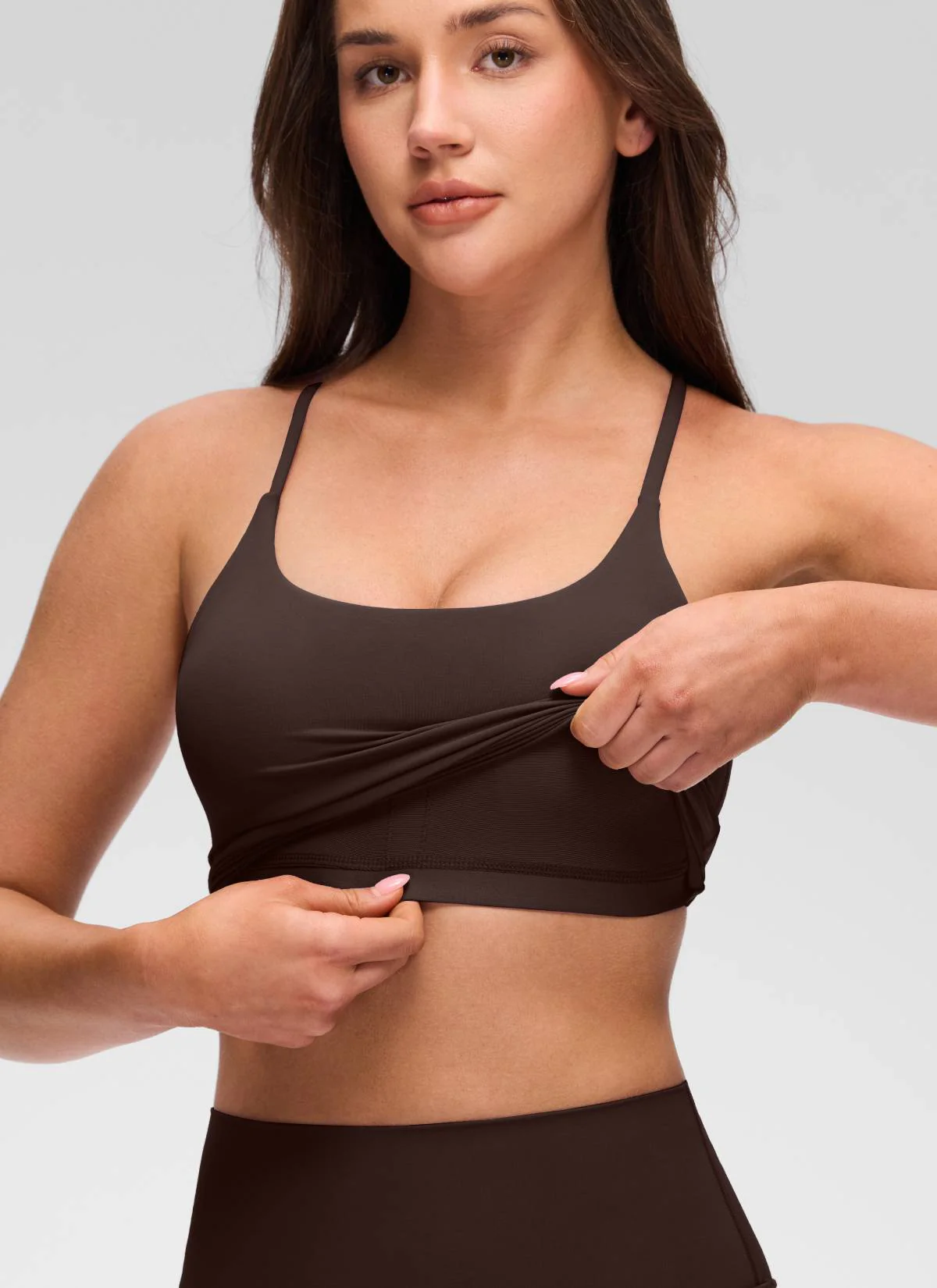 Butterluxe Twist Cross Back Built in Bra Tank - Image 10