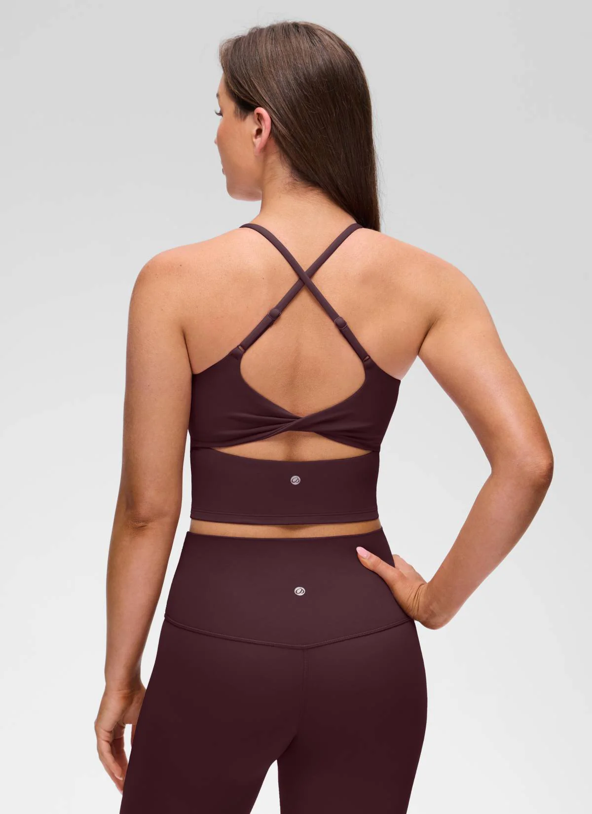 Butterluxe Twist Cross Back Built in Bra Tank - Image 11