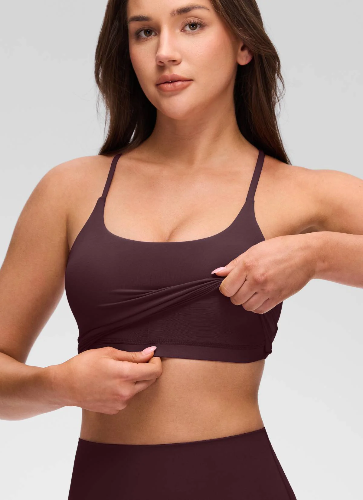 Butterluxe Twist Cross Back Built in Bra Tank - Image 15