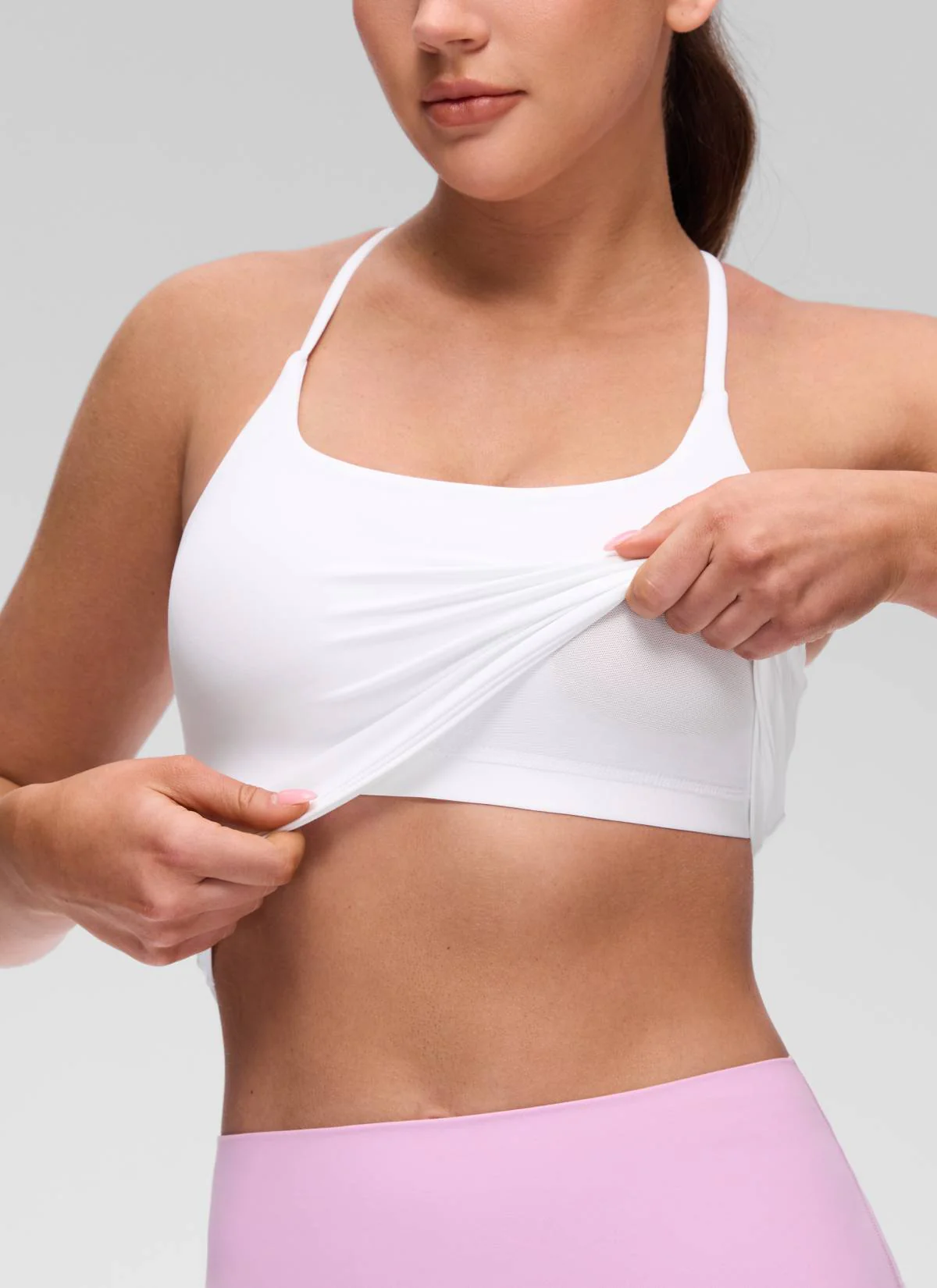 Butterluxe Twist Cross Back Built in Bra Tank - Image 24