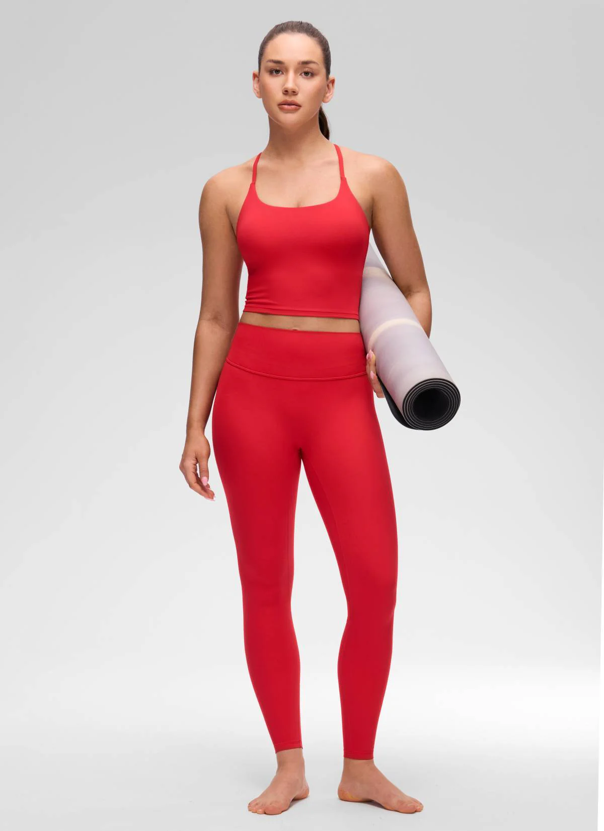Butterluxe Twist Cross Back Built in Bra Tank - Image 27