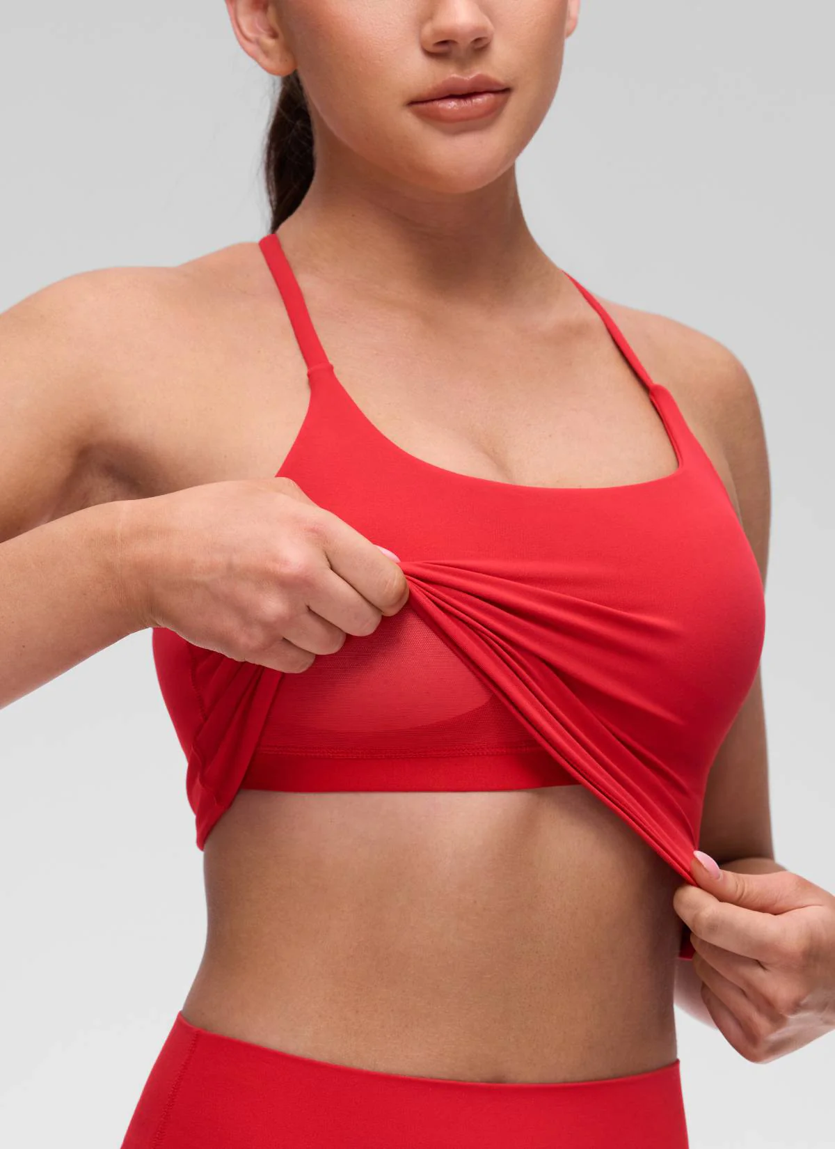 Butterluxe Twist Cross Back Built in Bra Tank - Image 28