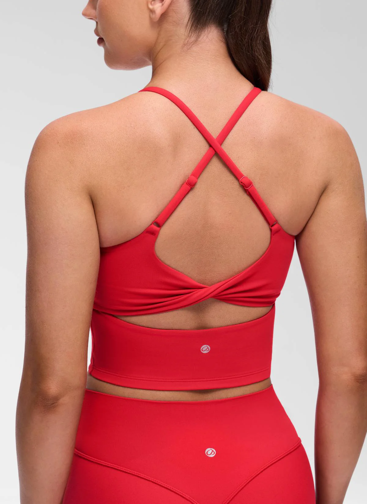 Butterluxe Twist Cross Back Built in Bra Tank - Image 29
