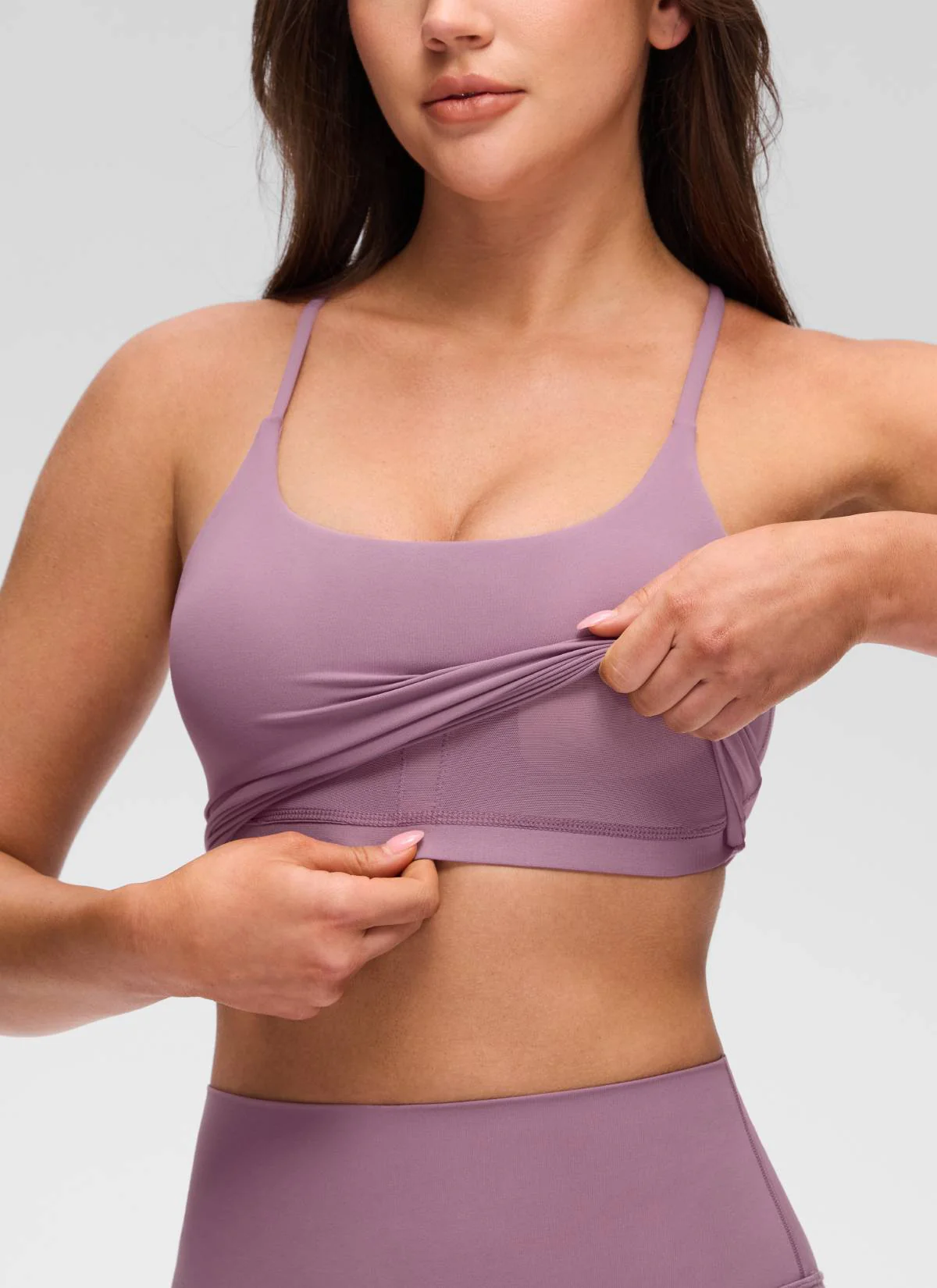 Butterluxe Twist Cross Back Built in Bra Tank - Image 34
