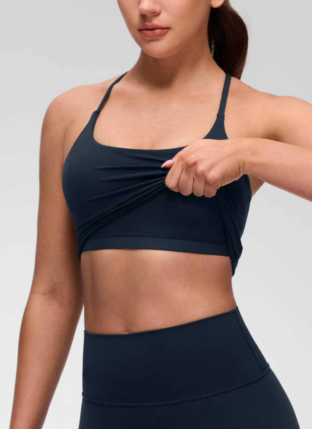 Butterluxe Twist Cross Back Built in Bra Tank - Image 4