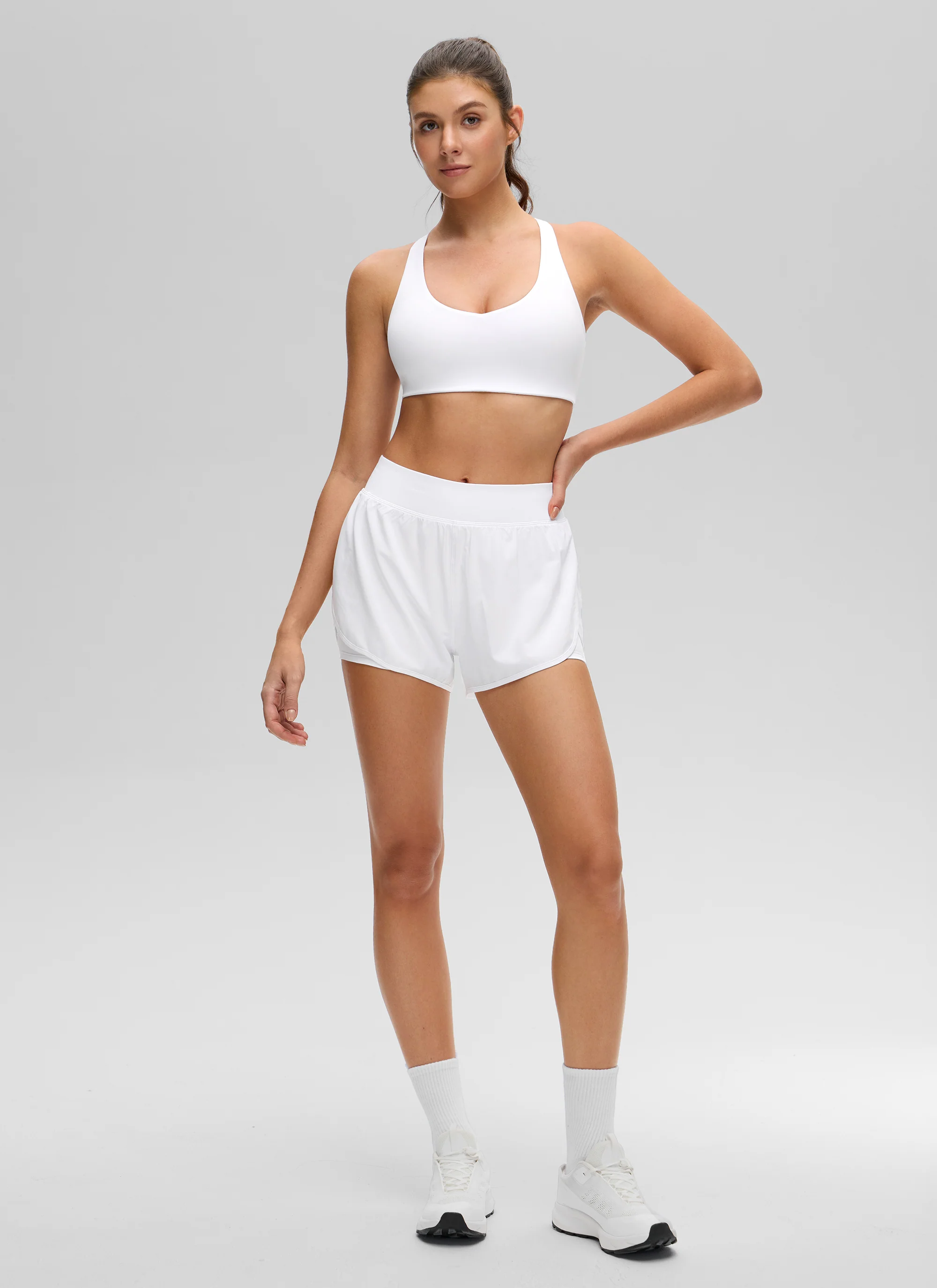 Butterluxe V Neck Racerback Sports Bra - Image 20