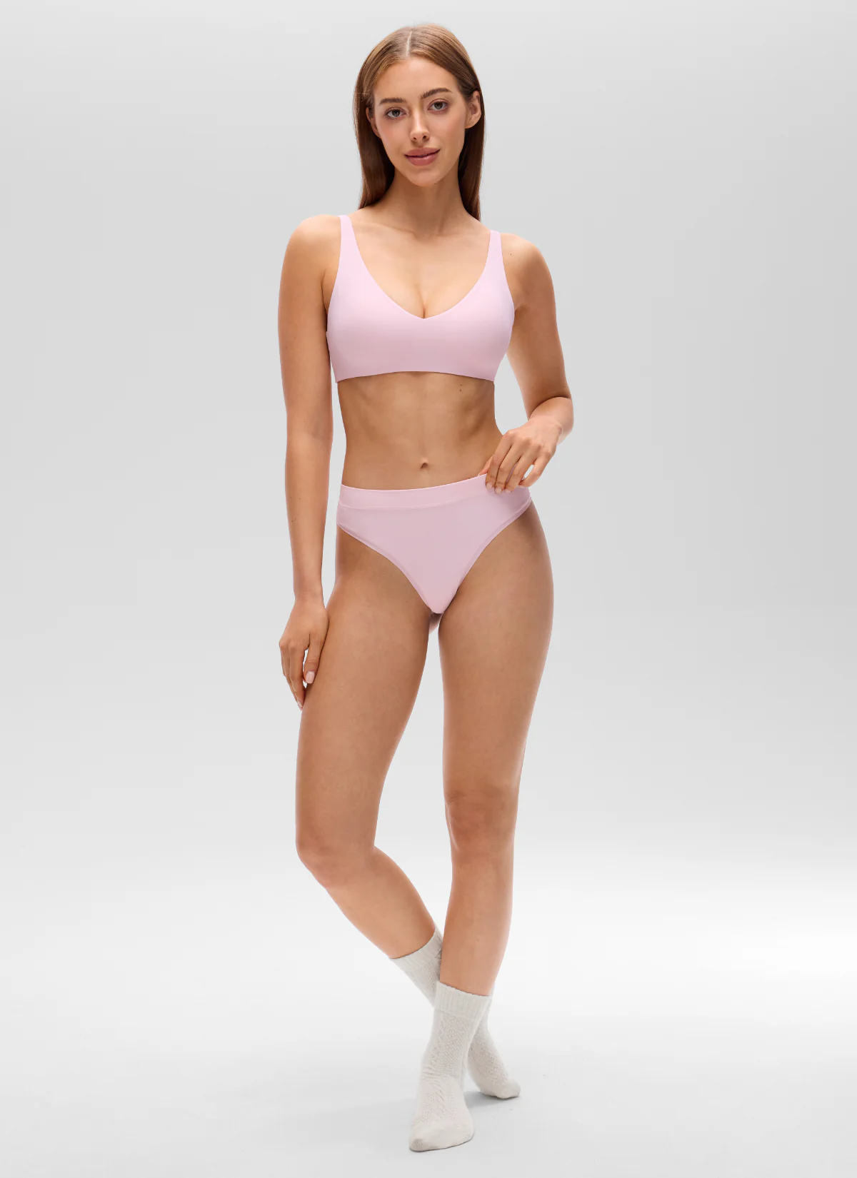 Softhold Double Lined Deep V Bralette - Image 23