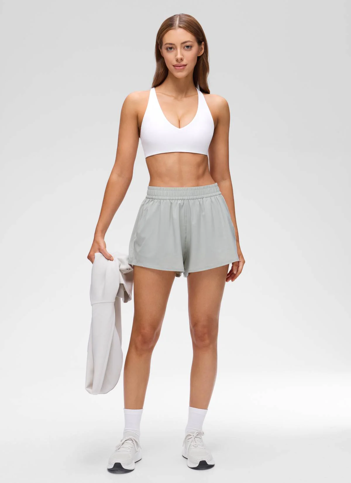 Butterluxe V Neck Twist Cross Back Sports Bra - Image 16
