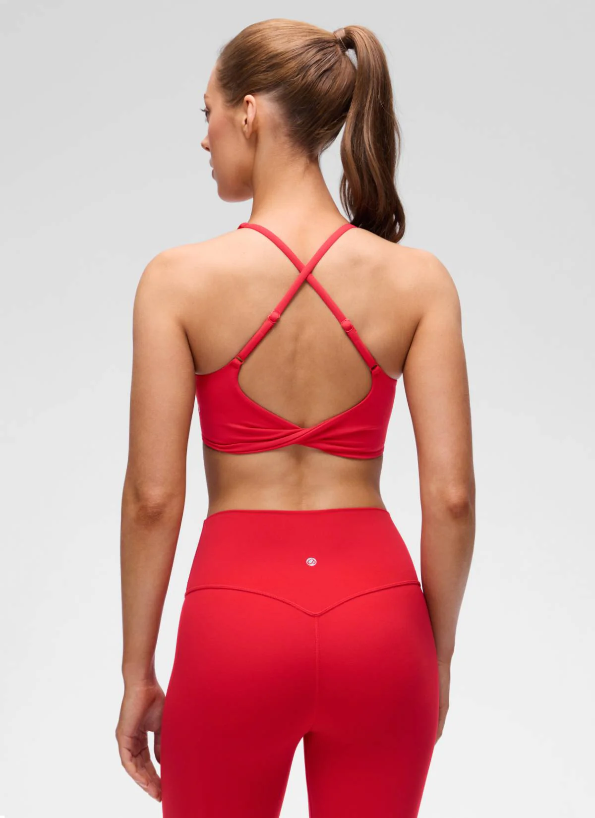 Butterluxe V Neck Twist Cross Back Sports Bra - Image 6