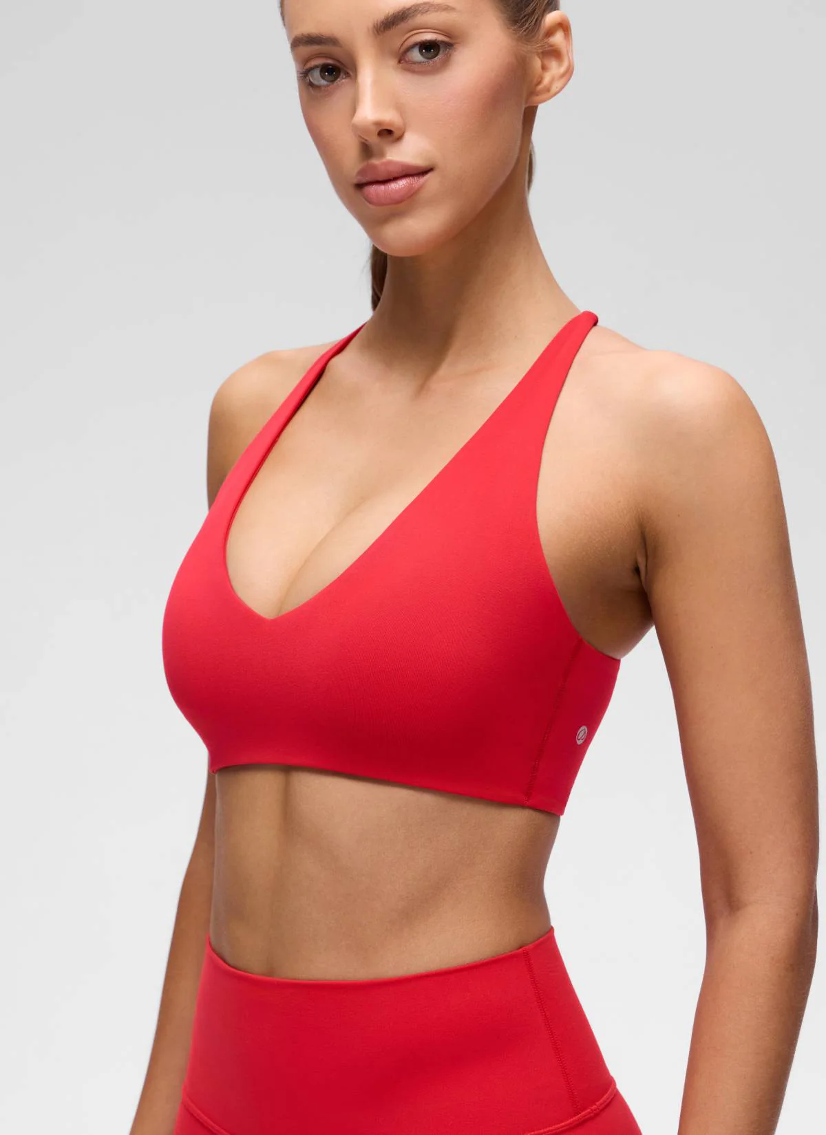 Butterluxe V Neck Twist Cross Back Sports Bra - Image 8