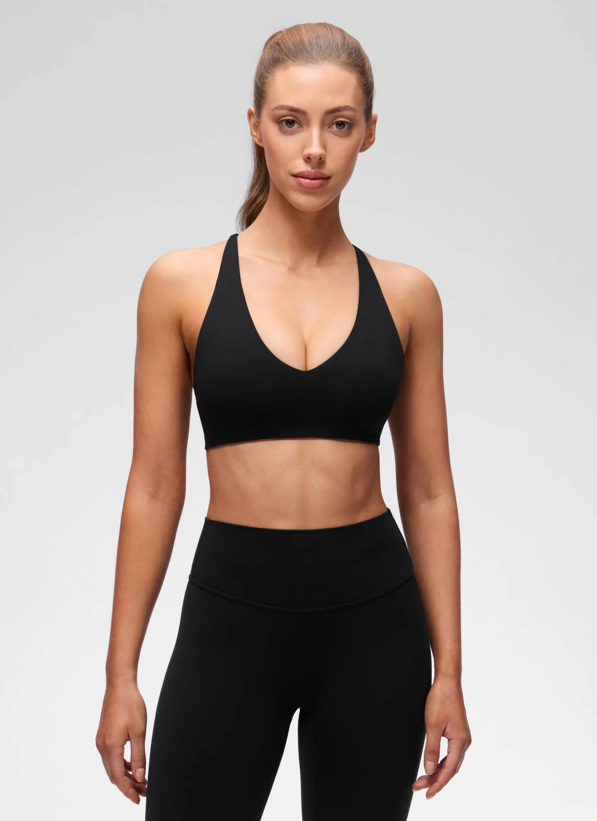 Butterluxe V Neck Twist Cross Back Sports Bra - Image 9