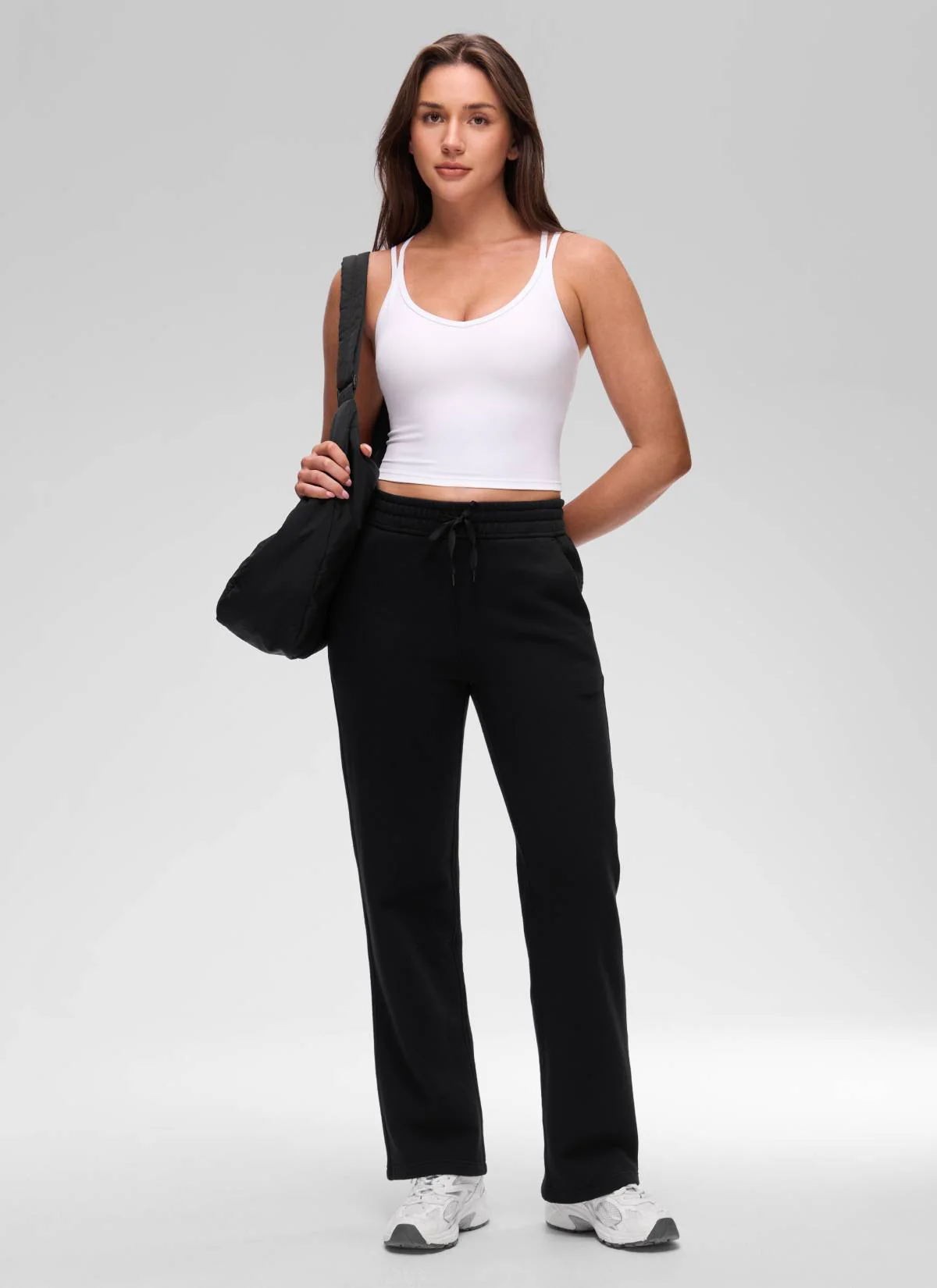 Butterluxe V Neck Cross Back Built in Bra Tank - Image 17