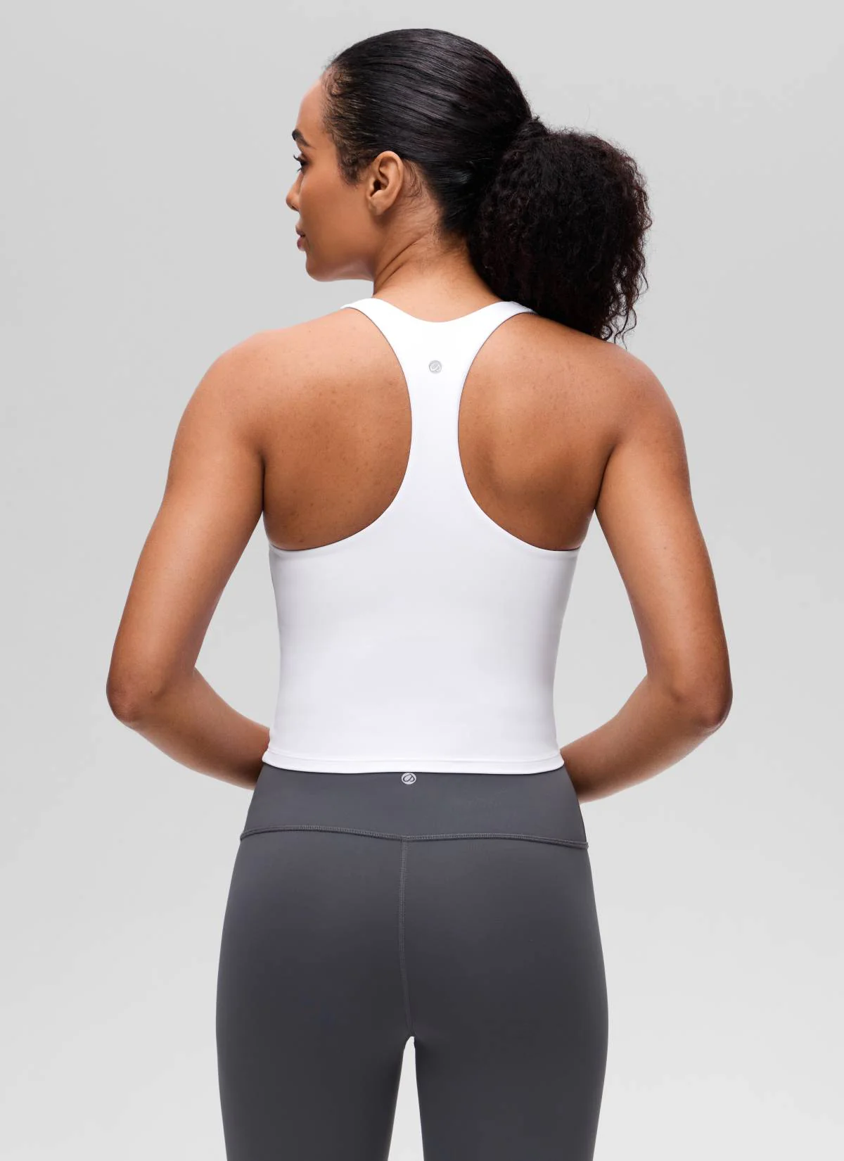 Butterluxe V Neck Racerback Shelf Bra Tank - Image 11
