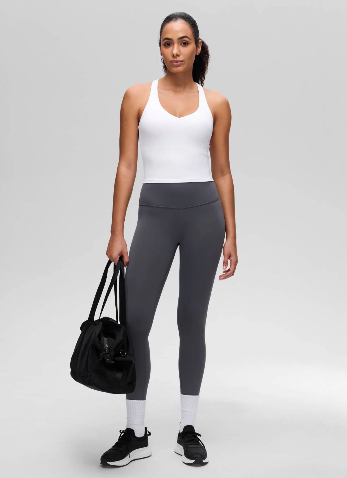 Butterluxe V Neck Racerback Shelf Bra Tank - Image 12