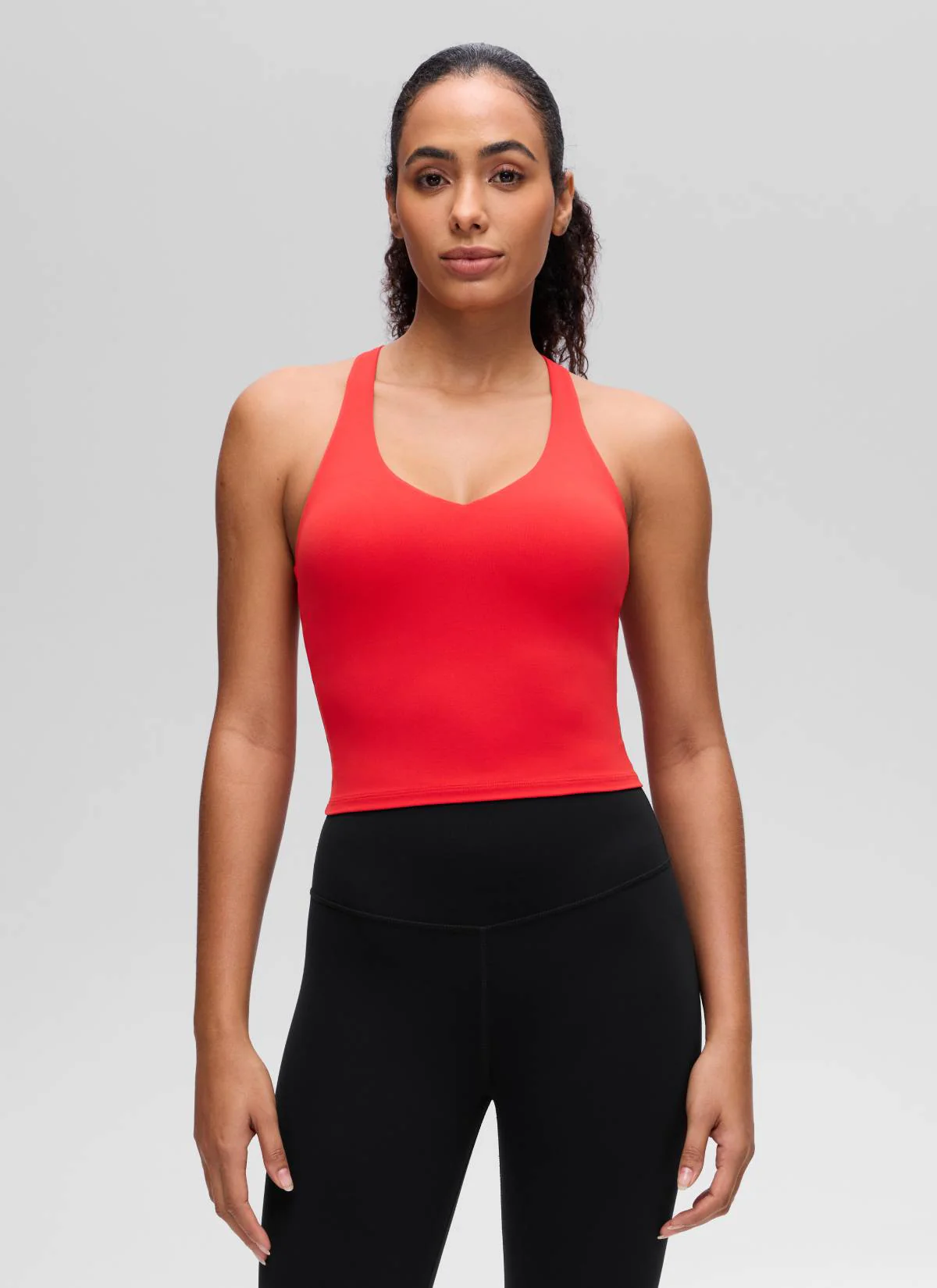 Butterluxe V Neck Racerback Shelf Bra Tank - Image 20