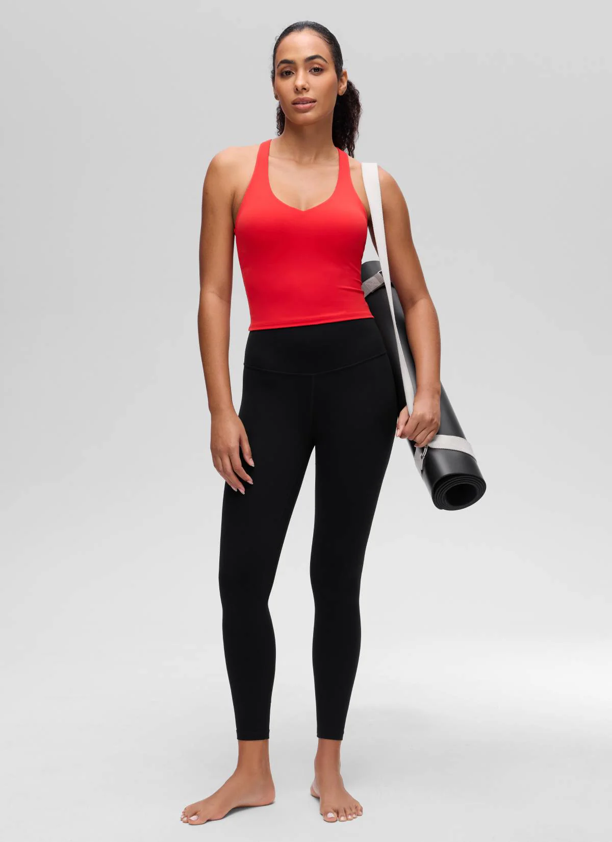 Butterluxe V Neck Racerback Shelf Bra Tank - Image 22
