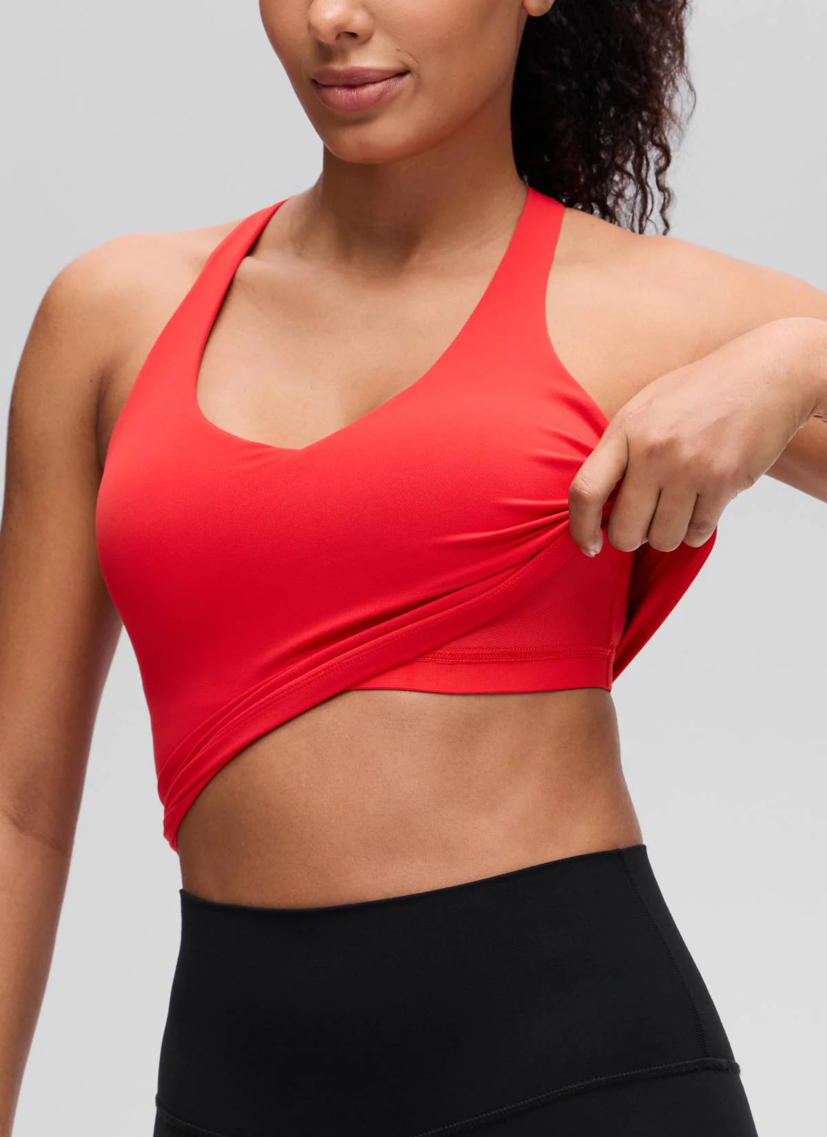 Butterluxe V Neck Racerback Shelf Bra Tank - Image 23