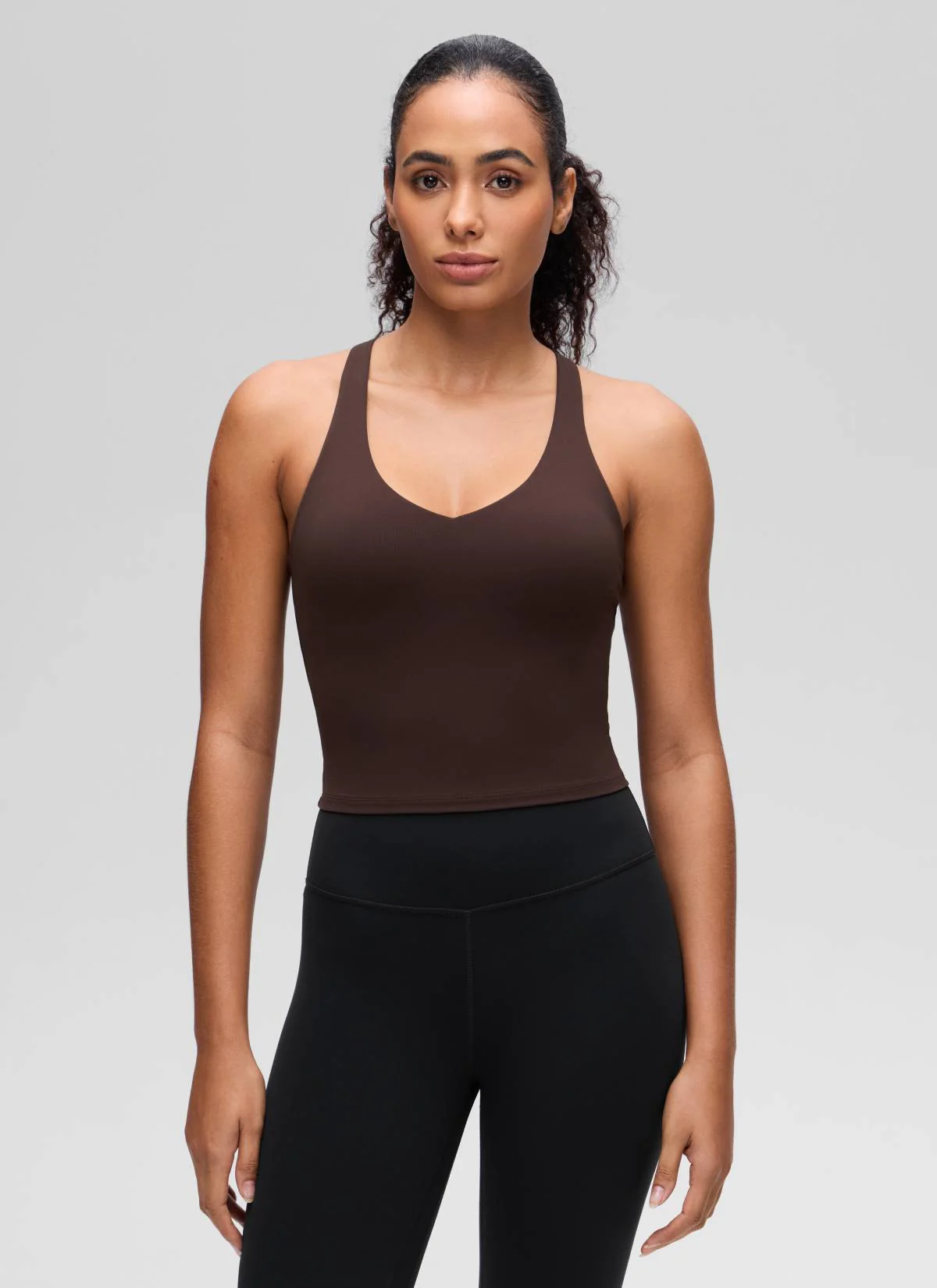 Butterluxe V Neck Racerback Shelf Bra Tank - Image 24