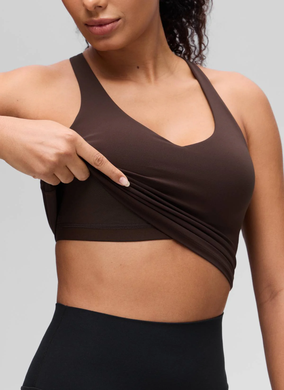 Butterluxe V Neck Racerback Shelf Bra Tank - Image 27