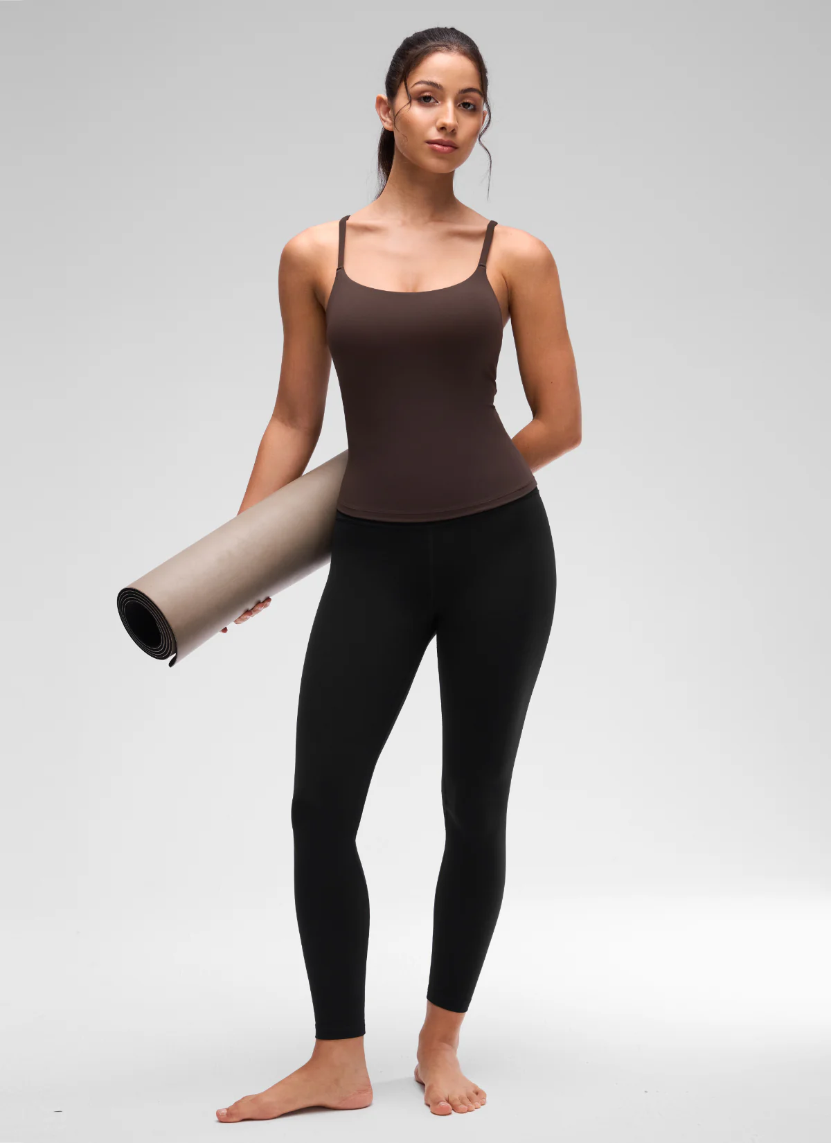 Softretch U Back Waist Length Built in Bra Tank - Image 10