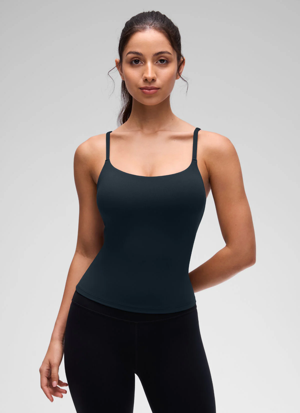 Softretch U Back Waist Length Built in Bra Tank - Image 11