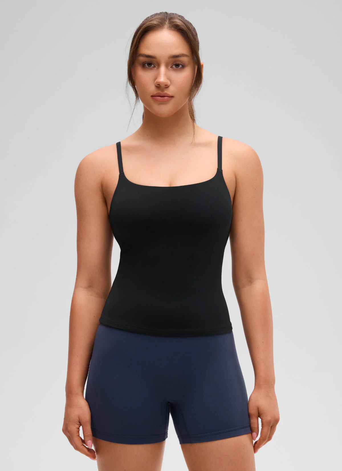 Softretch U Back Waist Length Built in Bra Tank - Image 16