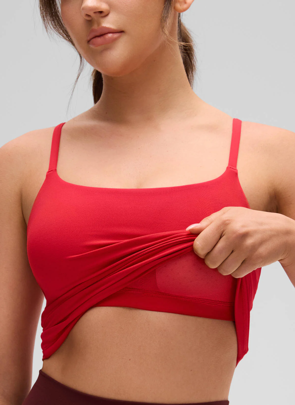 Softretch U Back Waist Length Built in Bra Tank - Image 22