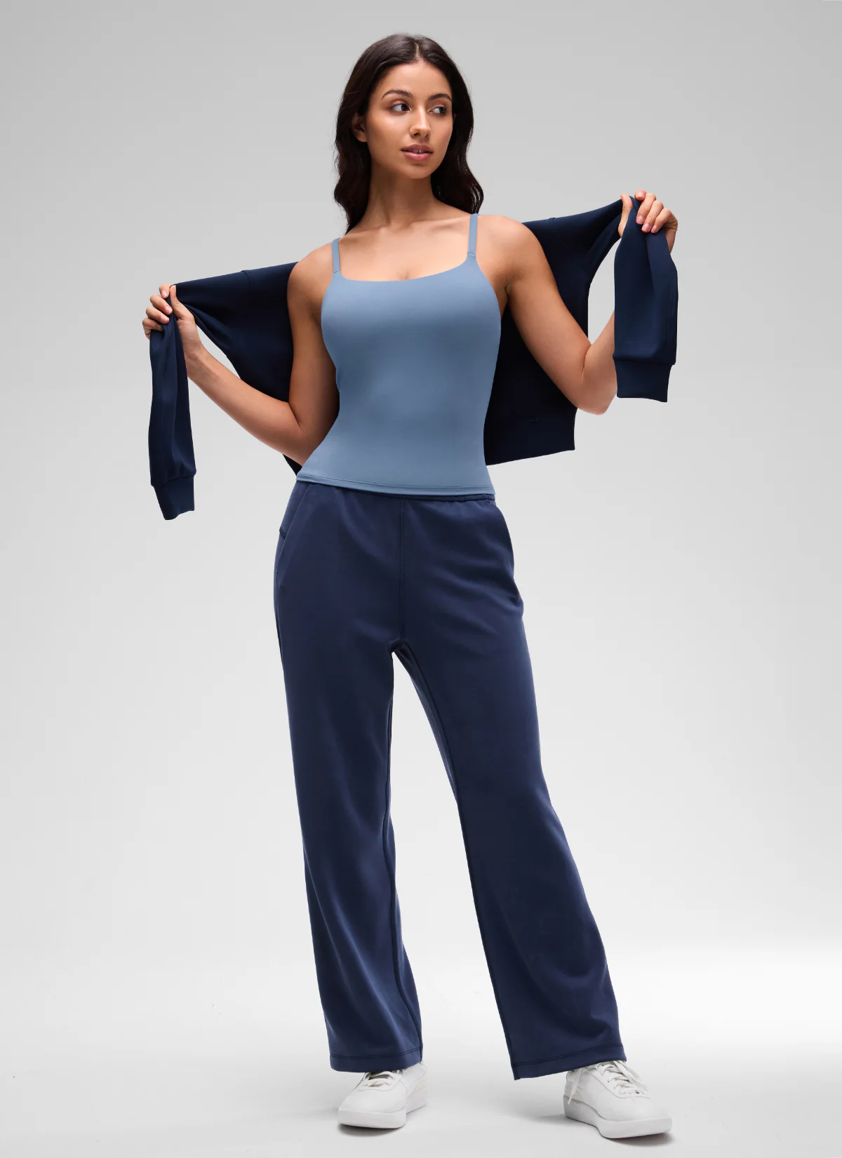 Softretch U Back Waist Length Built in Bra Tank - Image 5