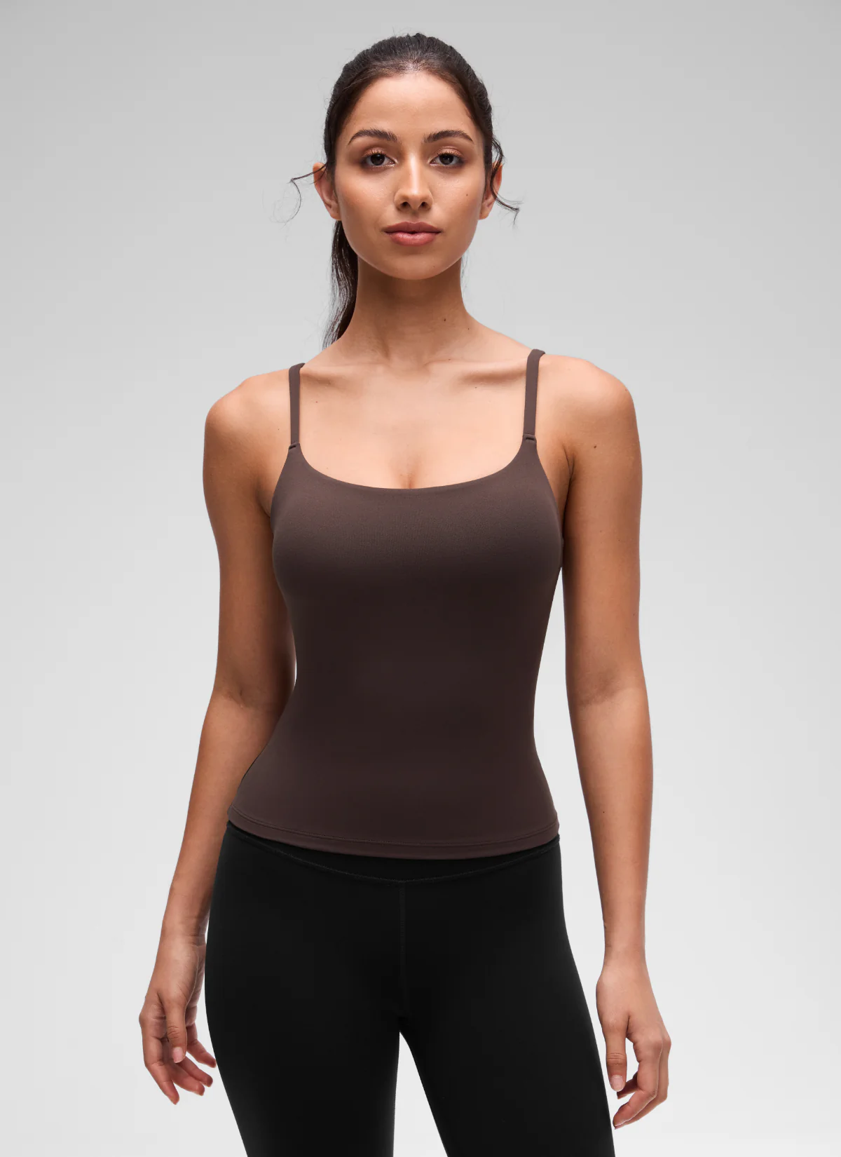 Softretch U Back Waist Length Built in Bra Tank - Image 6