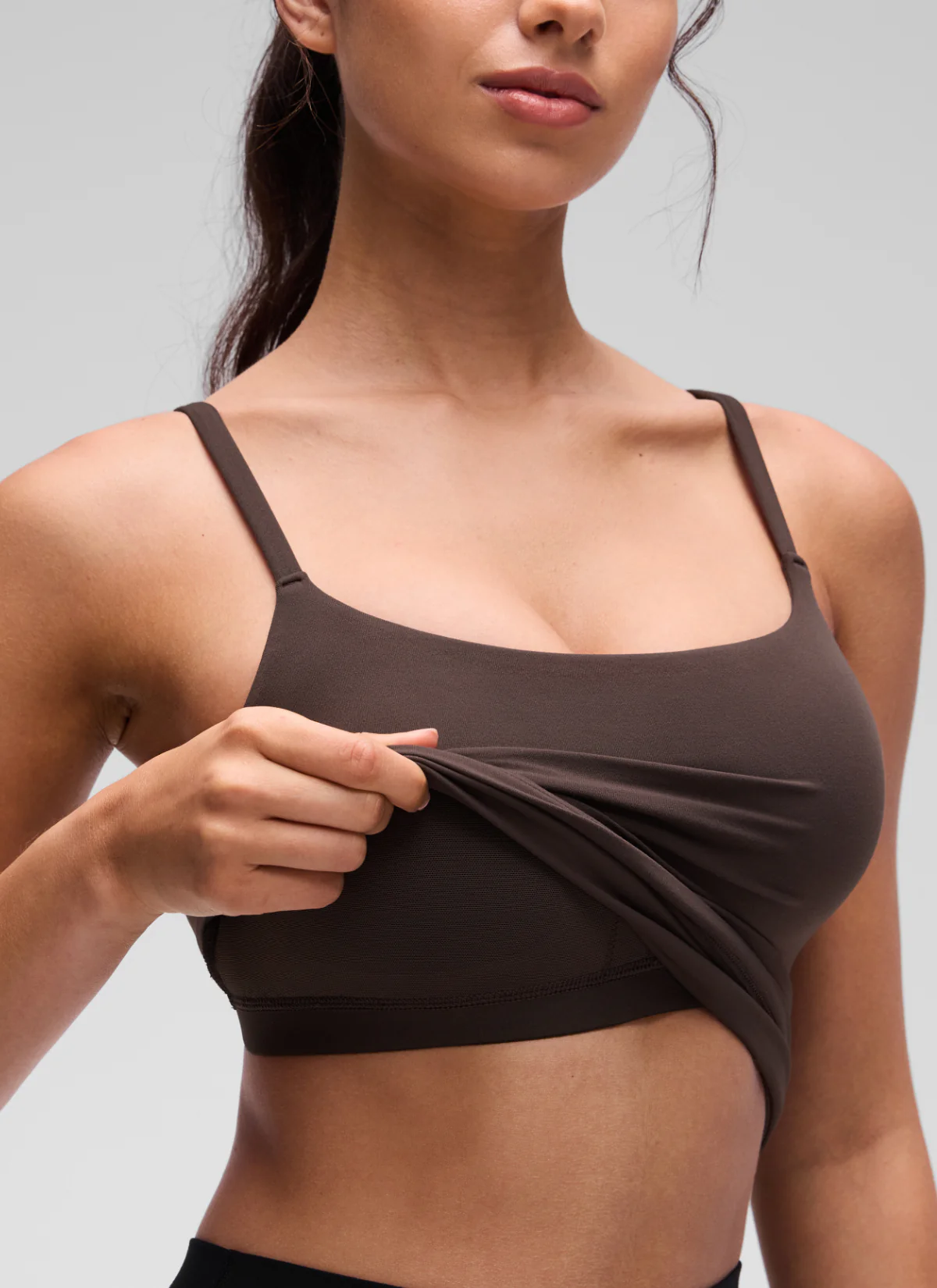 Softretch U Back Waist Length Built in Bra Tank - Image 8