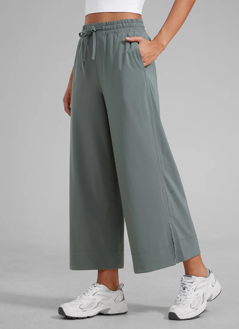 INNOPHRA Lightweight Wide Leg Cropped Pants - Image 5