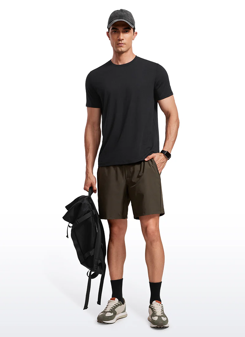 Quick Dry High Crewneck Short Sleeves Shirts - Image 3