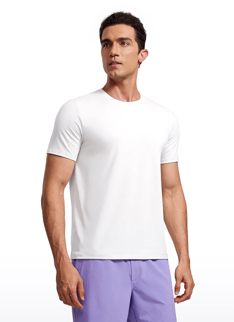 Quick Dry High Crewneck Short Sleeves Shirts - Image 5