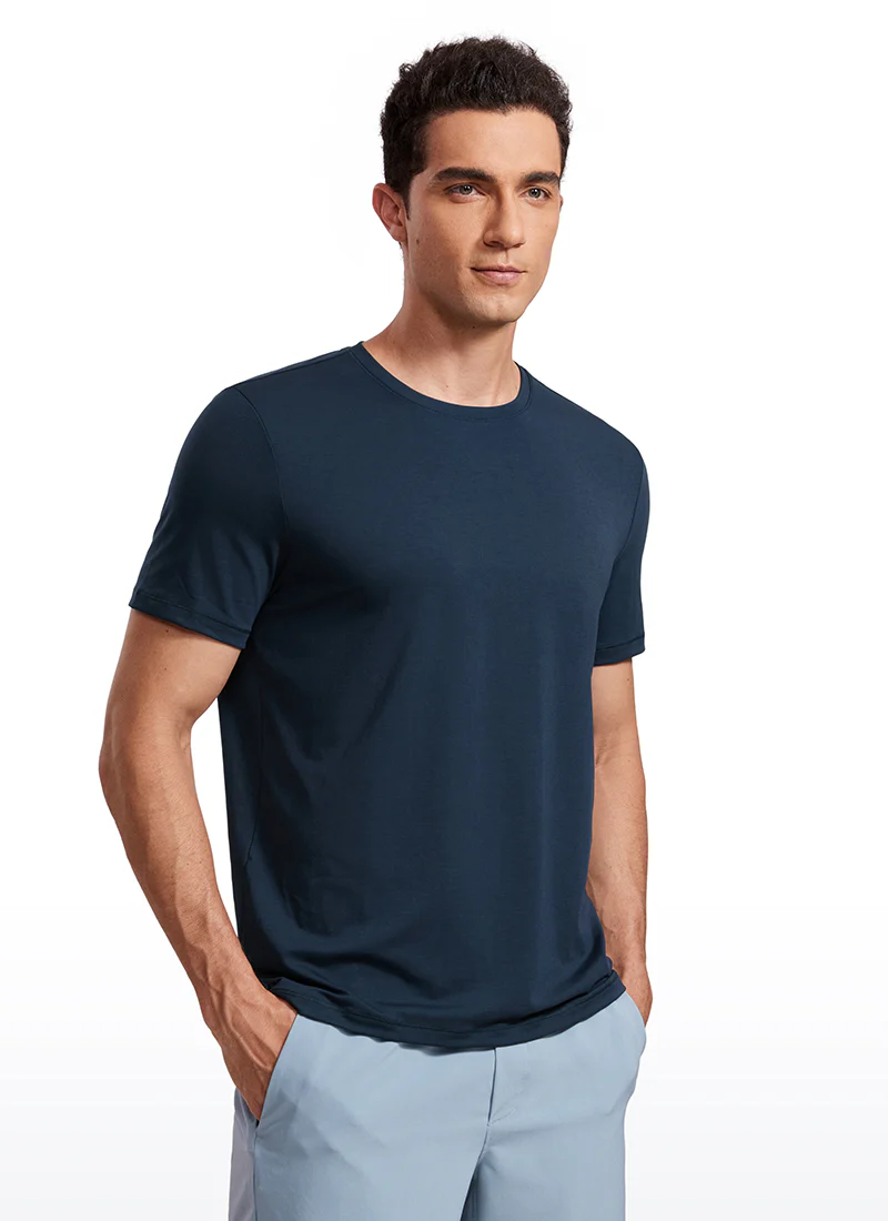 Quick Dry High Crewneck Short Sleeves Shirts - Image 9