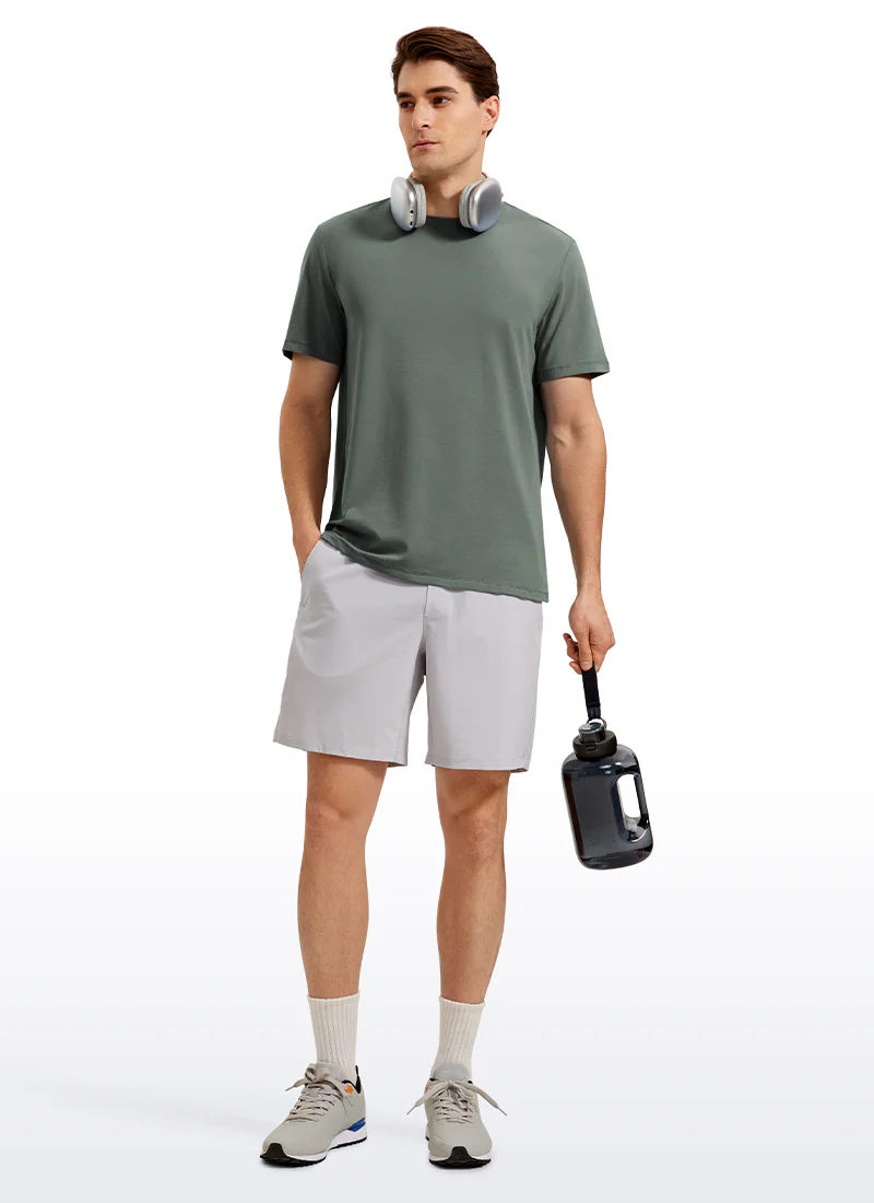 Pima Cotton T-Shirts Short Sleeve Crew Neck - Image 7
