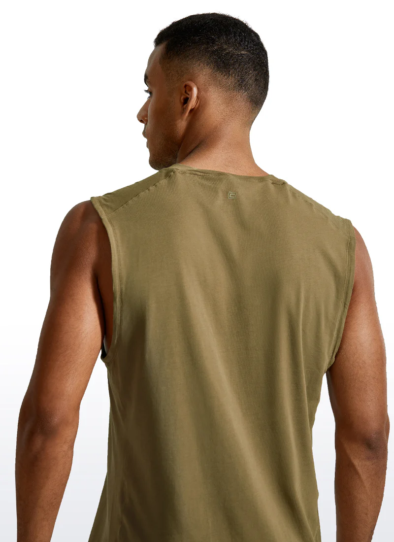 Pima Cotton Muscle Tank - Image 11