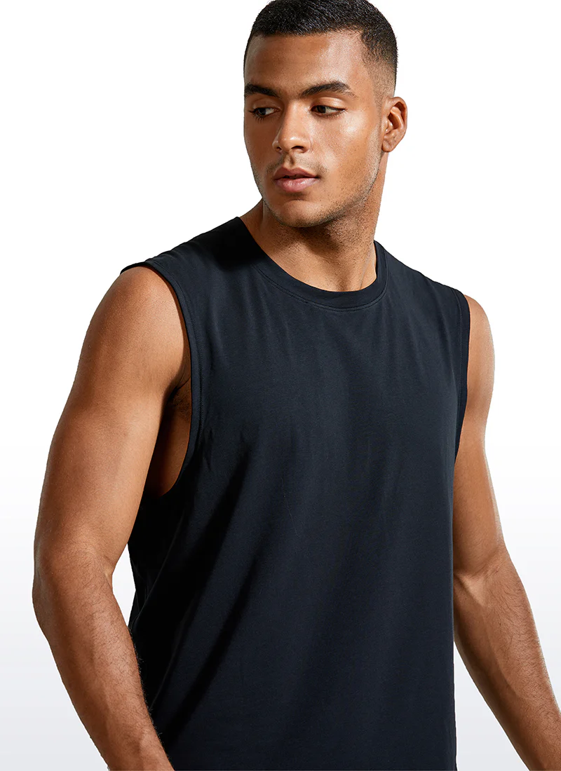 Pima Cotton Muscle Tank - Image 6