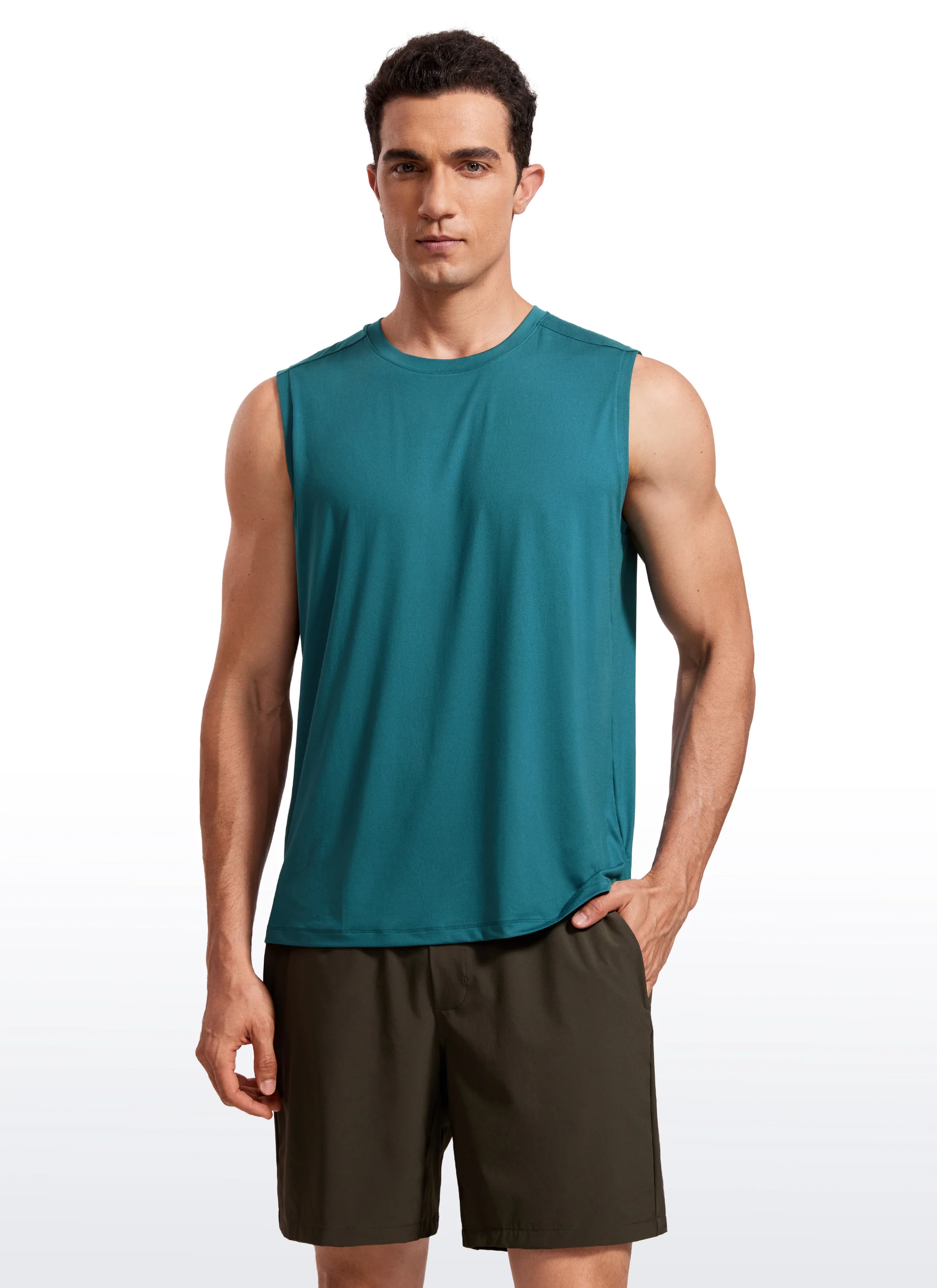 Stretch Quick Dry Tank Tops Crewneck - Image 30