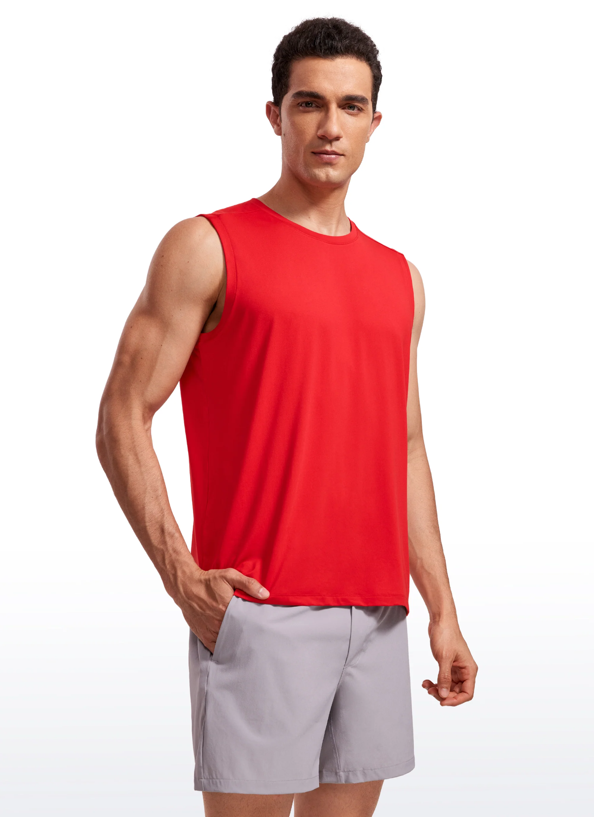 Stretch Quick Dry Tank Tops Crewneck - Image 34