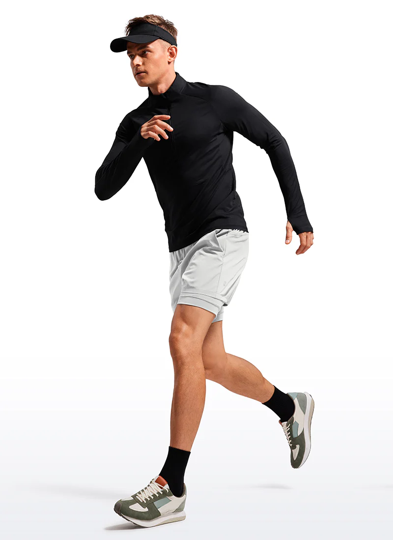 Feathery-Fit 2 in 1 Athletic Shorts 3.5''- with Pockets & Long Liner - Image 22