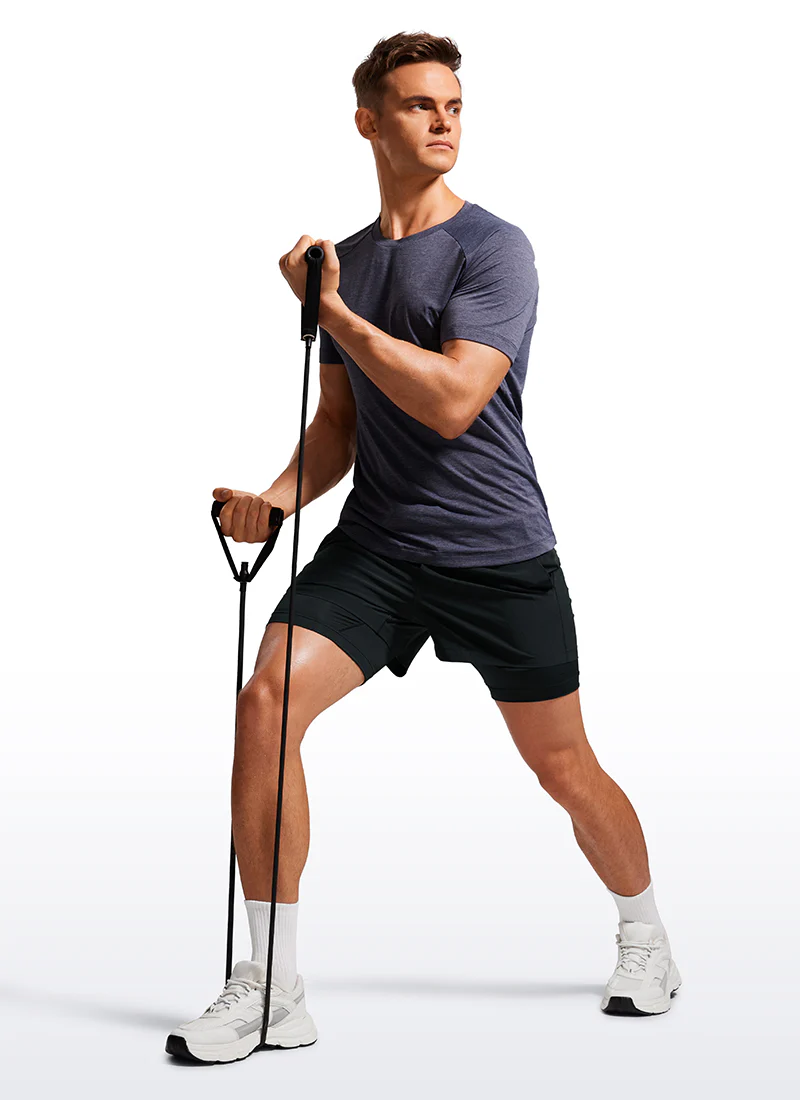 Feathery-Fit 2 in 1 Athletic Shorts 3.5''- with Pockets & Long Liner - Image 8
