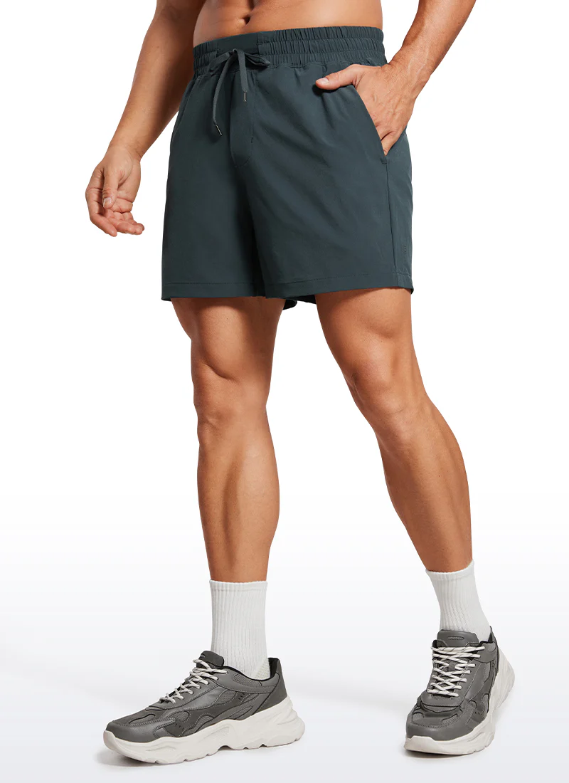 Feathery-Fit 2 in 1 Athletic Shorts 5''- with Pockets - Image 21