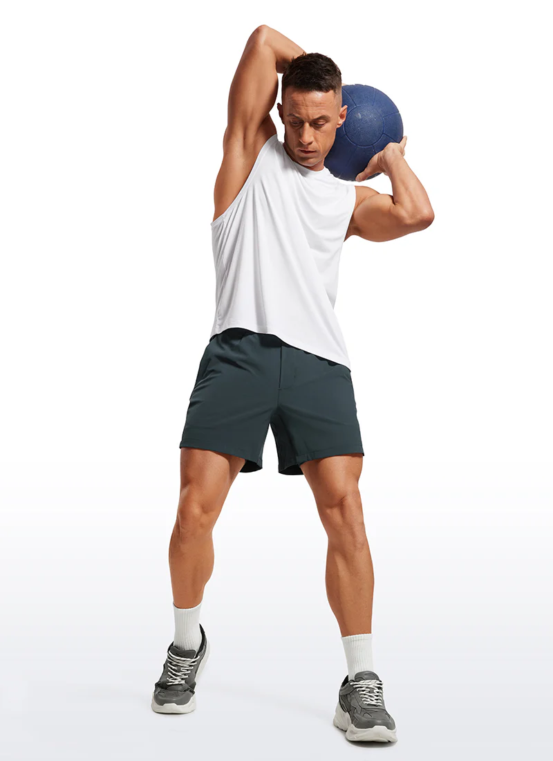 Feathery-Fit 2 in 1 Athletic Shorts 5''- with Pockets - Image 23