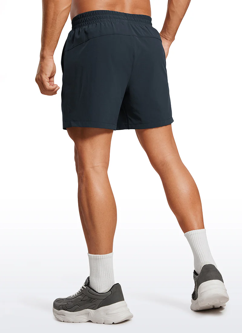 Feathery-Fit 2 in 1 Athletic Shorts 5''- with Pockets - Image 7